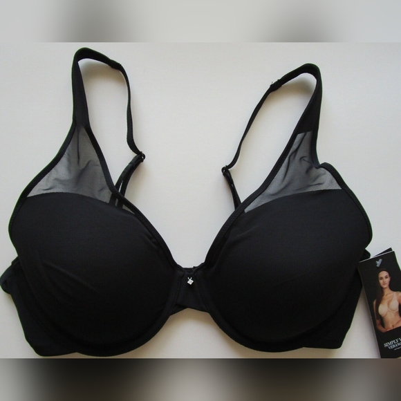 Simply Vera Vera Wang Mesh Overlay Bra - Picture 8 of 9